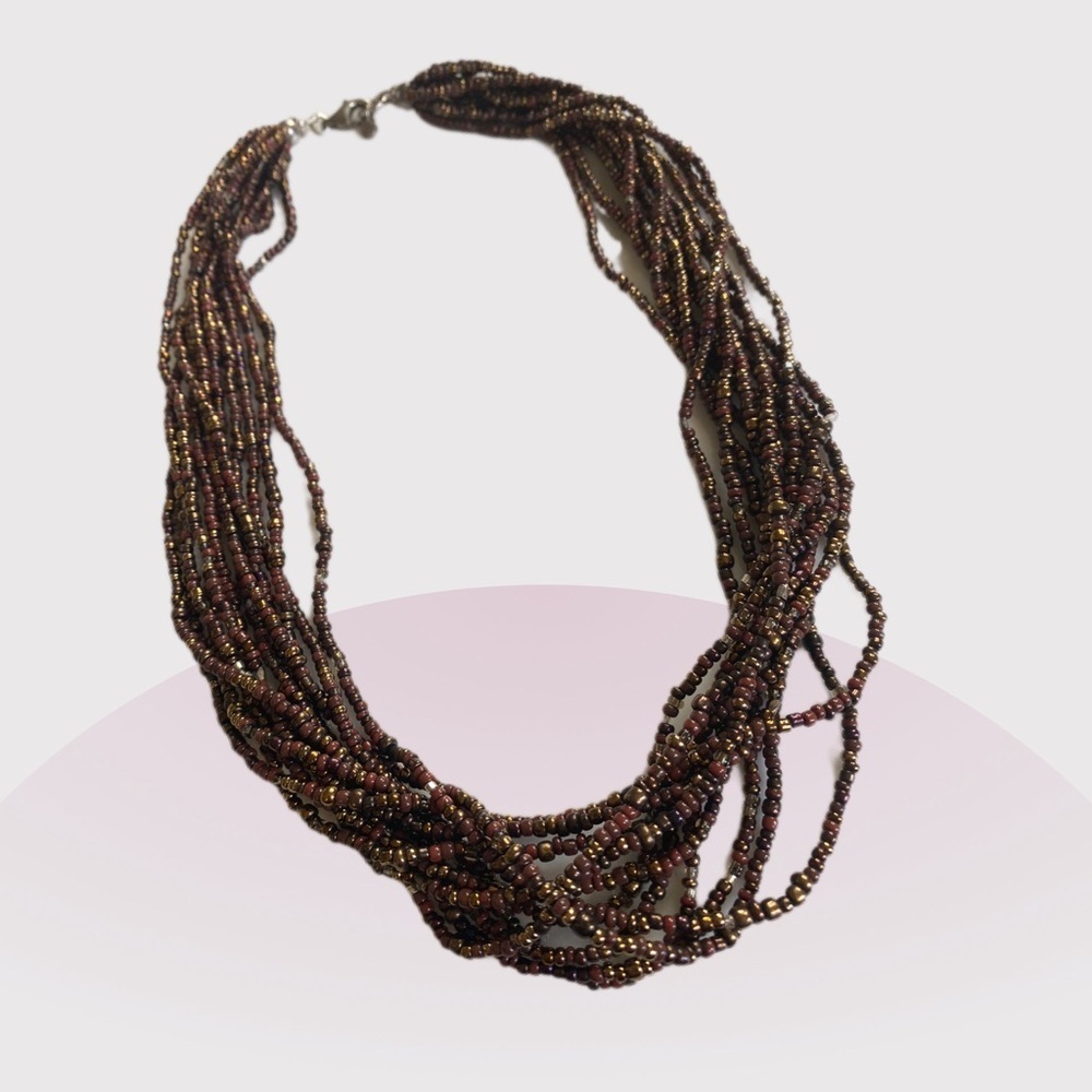 Silpada Multistrand Beaded Necklace 18” inches - Picture 7 of 9